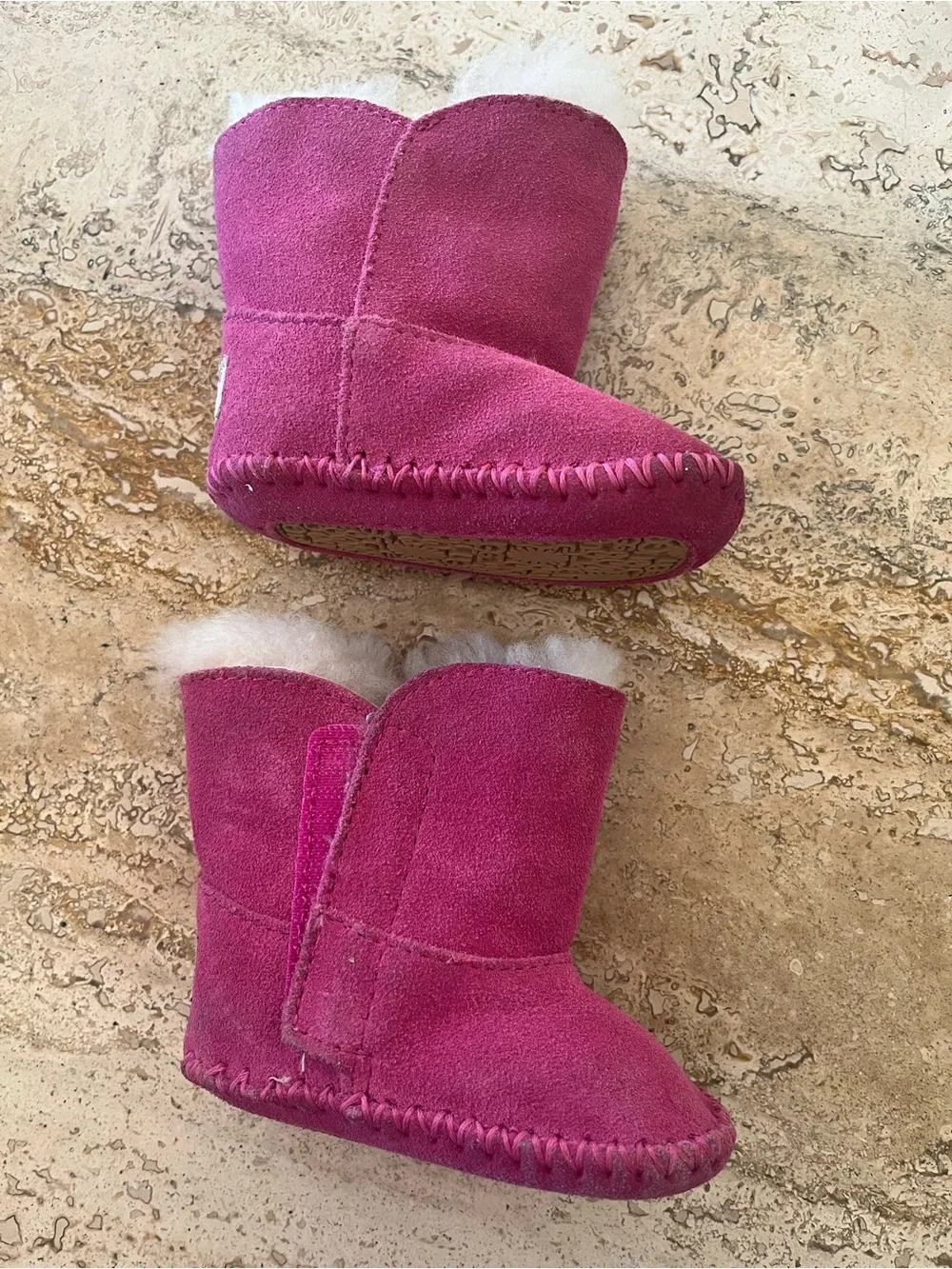 UGG Pink Plush-Lined Toddler Boots